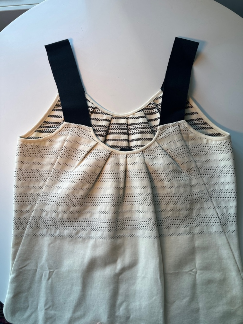 Zero + Maria Cornejo Cream and Black pattern dress sz 6 - Picture 3 of 9